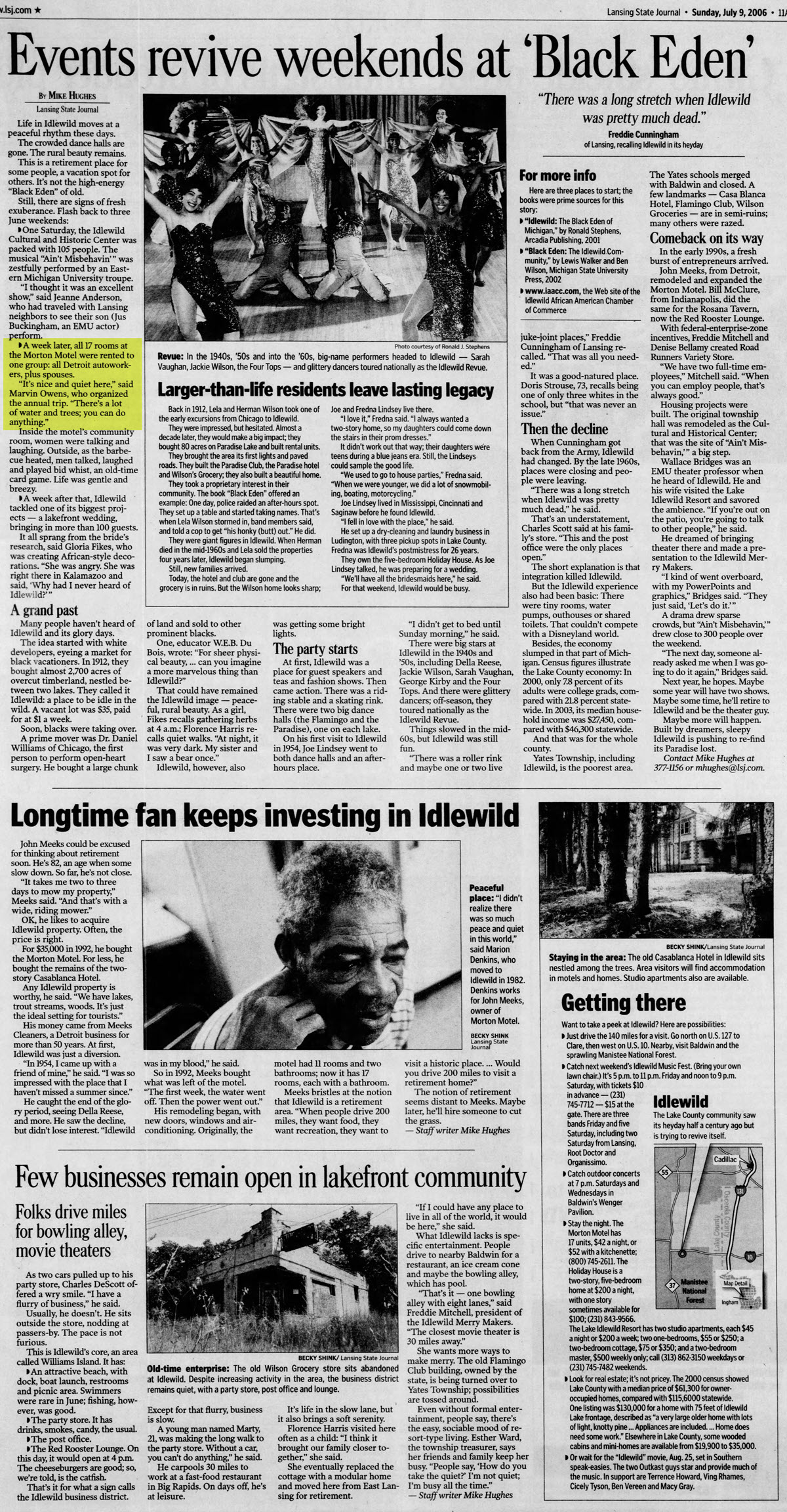 Mortons Motel - Jul 9 2006 Article